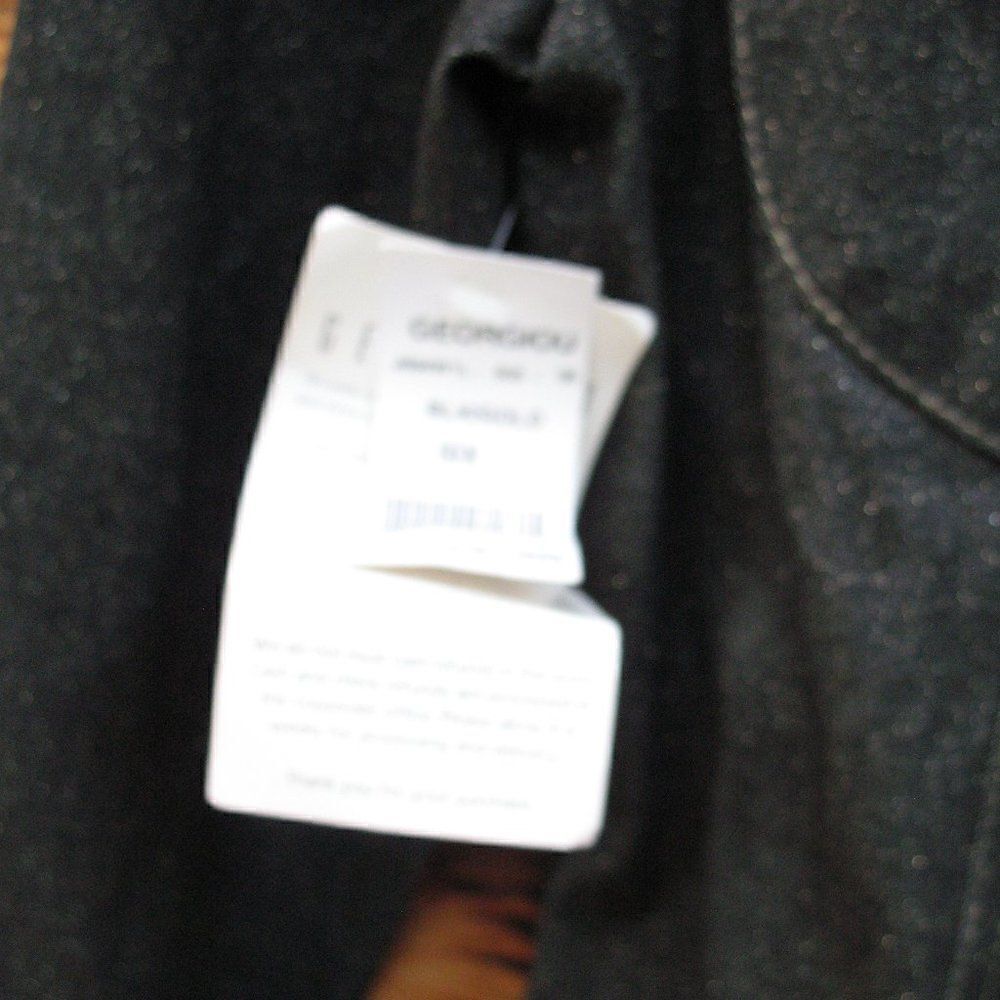 NWT Vintage Black Glitter Denim Jean Jacket - Picture 9 of 9